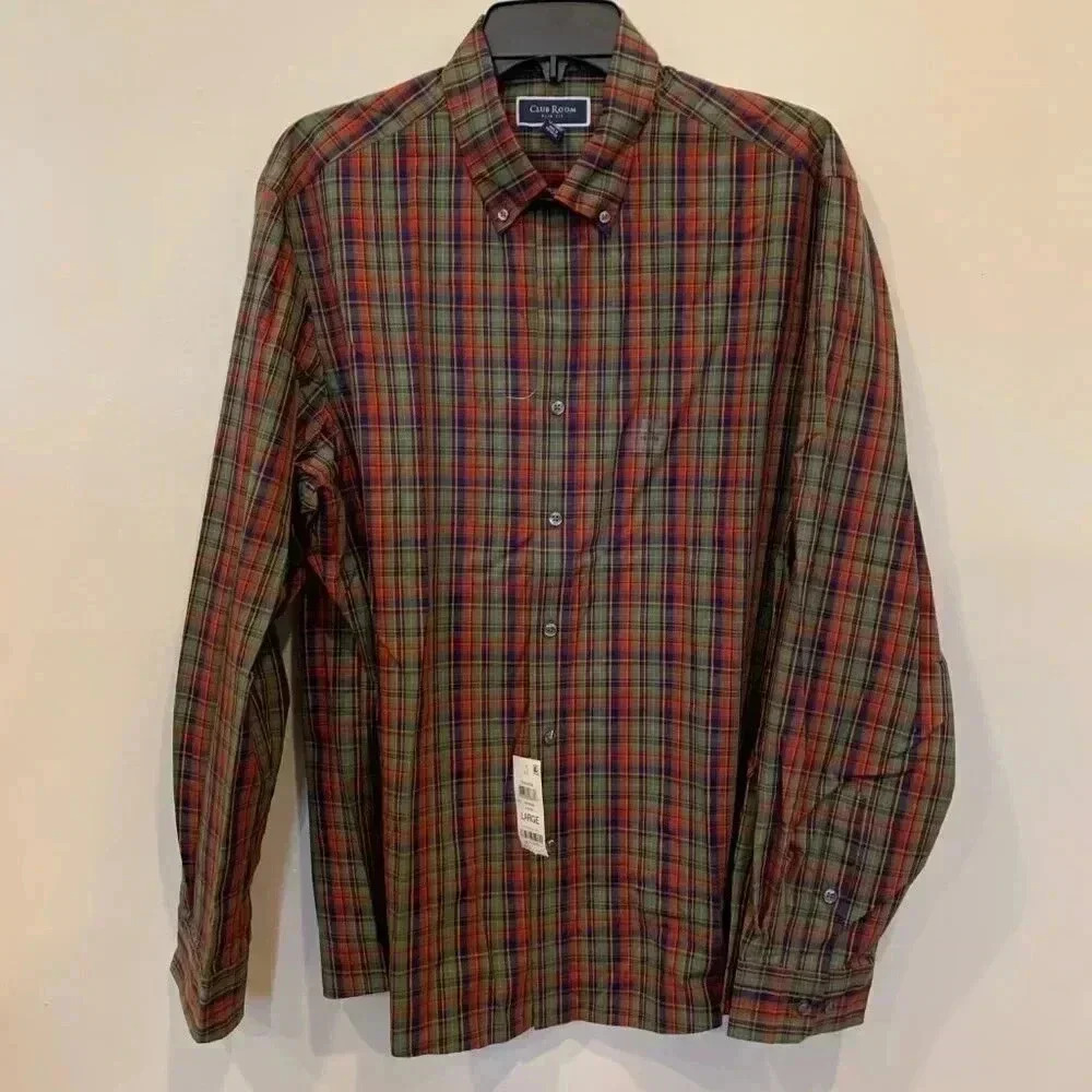 Mens Club Room Button Down NWT - B5